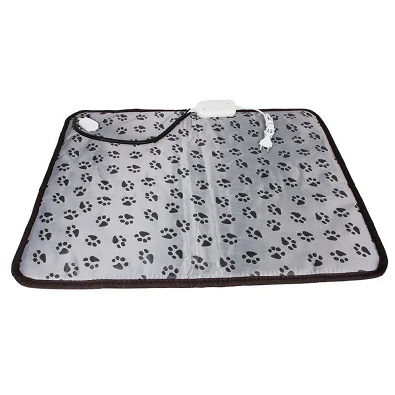 Adjustable Heating Pad Blanket Dog Cat Puppy Mat Bed Pet Electric Warmer Pad Power-off Protection Waterproof Bite-resistant Wire