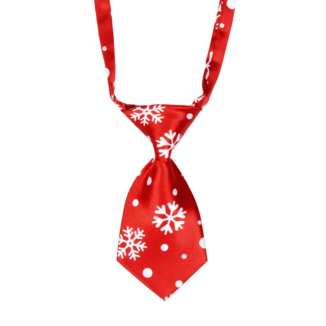 Christmas Neck Tie Adjustable Cute Cartoon Printed Dog Cat Pet Tie Puppy Toy Grooming Bow Tie Necktie Clothes Dropshipping