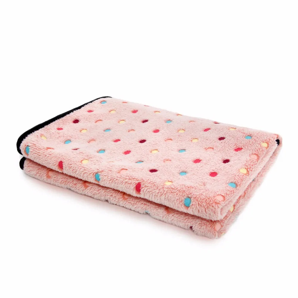 Pawz Road Large Dog Blanket Towel For Dogs Colorful Dot Blanket For Pets Puppy Cat Mat Lovely Kitten Bath Towel Quilt