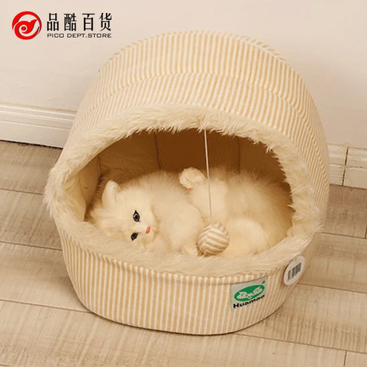 2022 new hot sale autumn winter teddy pet small dogs house cat bag kennel&pens dog bed tent PT127