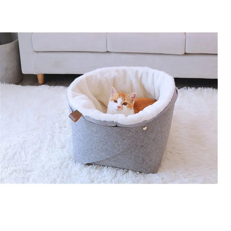 Pet Dog House for Cat Bench for Cats Cotton Pets Products Puppy Cat Bed Cat House Soft Comfortable Winter House