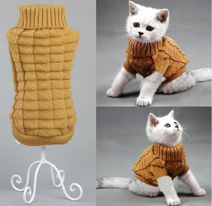 NEW Dog Cat Sweater Sphinx Cat Coat Spagetti Warm Autumn Winter  Pet Jumper Cat Clothes For Small Cat Dog Pets
