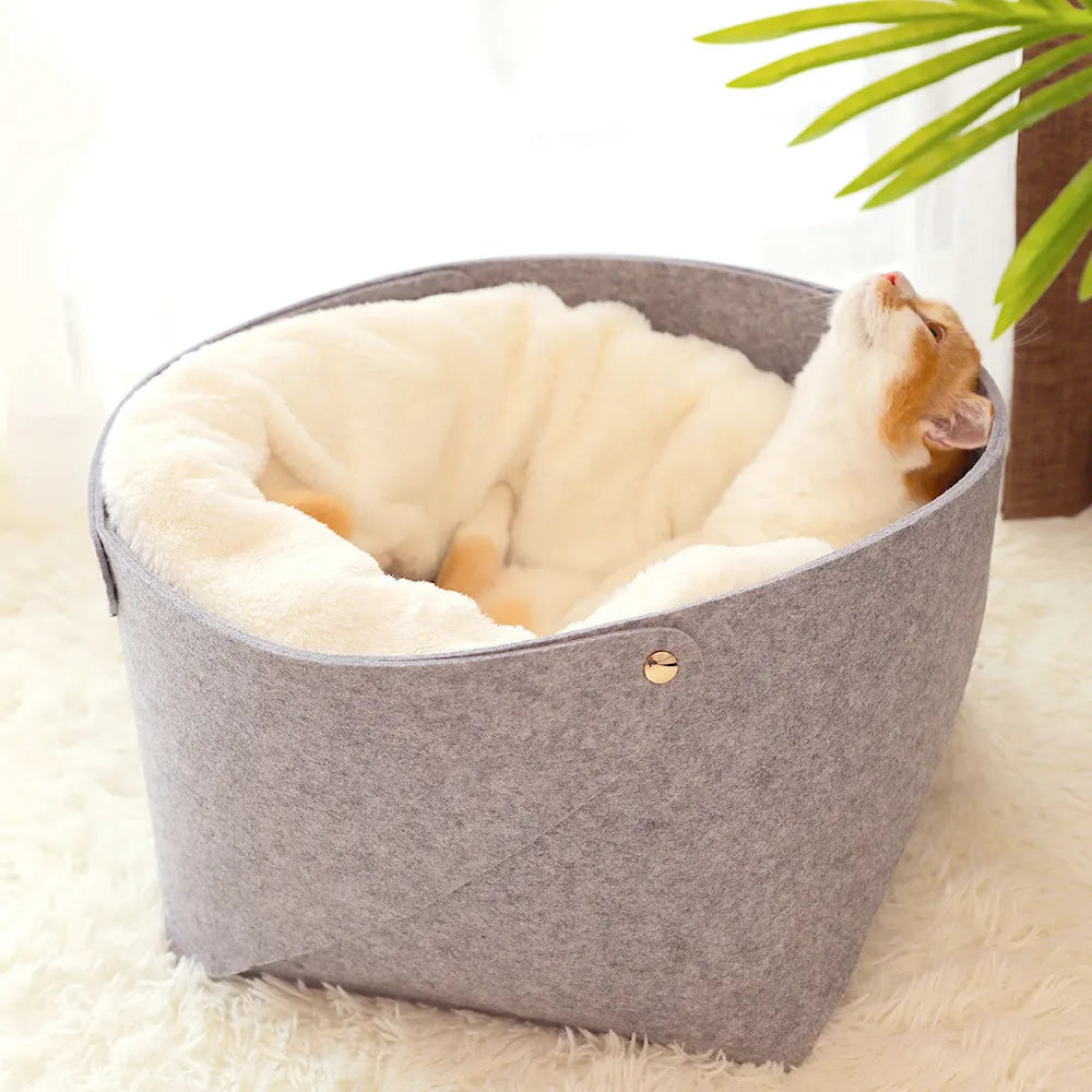 Pet Dog House for Cat Bench for Cats Cotton Pets Products Puppy Cat Bed Cat House Soft Comfortable Winter House
