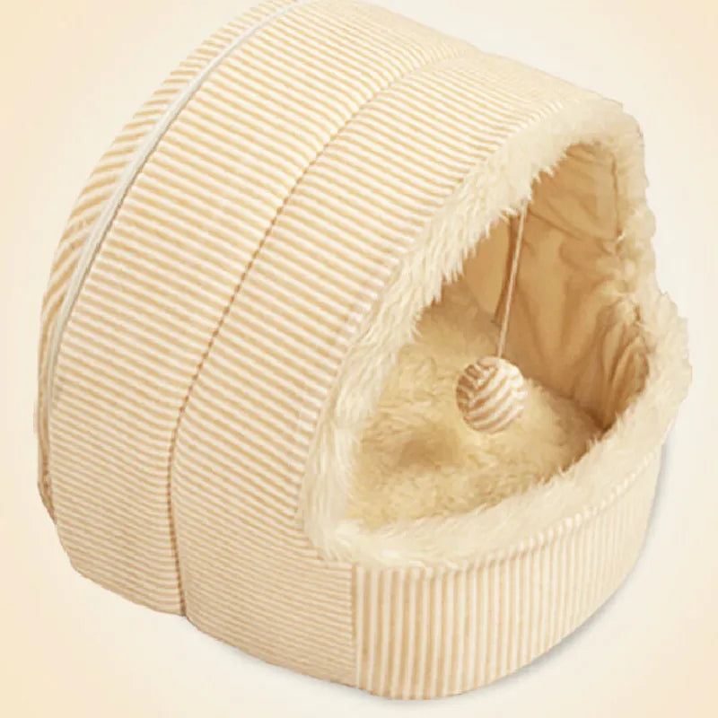 2022 new hot sale autumn winter teddy pet small dogs house cat bag kennel&pens dog bed tent PT127